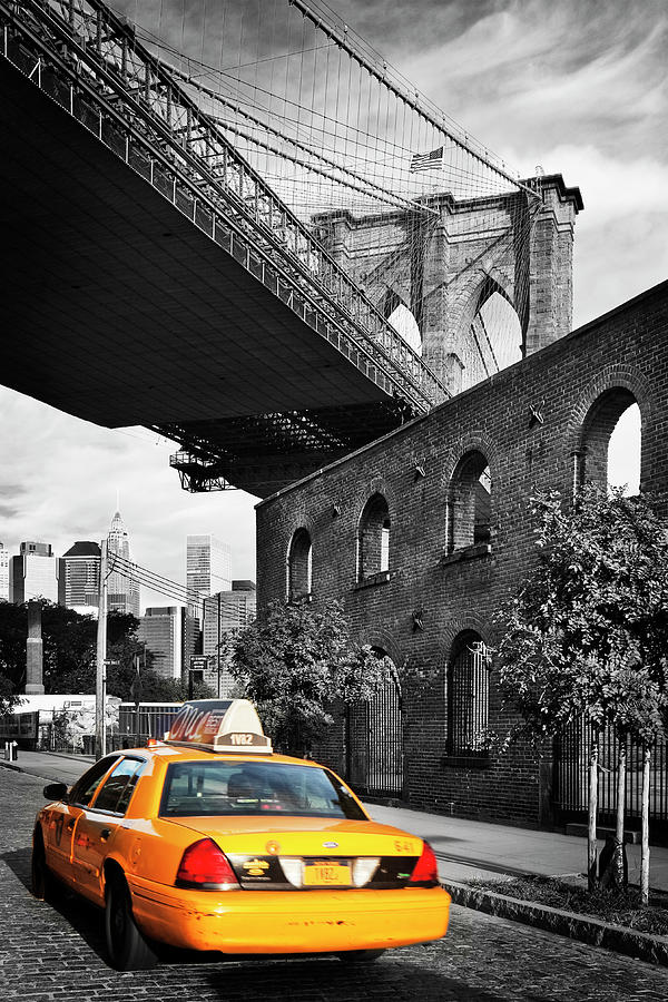 New York City, Brooklyn Bridge, Dumbo Digital Art by Luigi Vaccarella