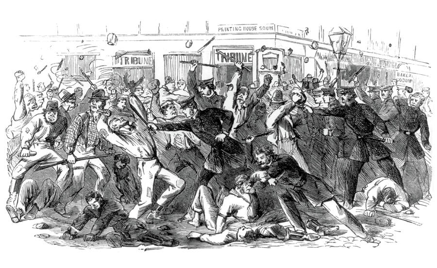 New York City Draft Riots, 1863 Photograph by Science Source