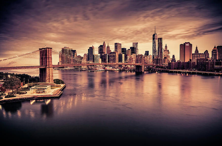 New York City, East River Digital Art by Antonino Bartuccio