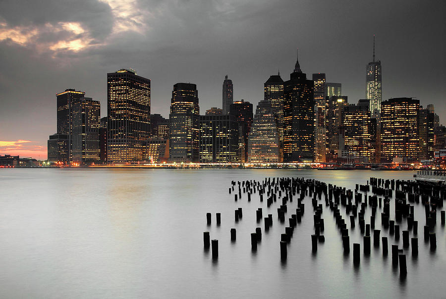 New York City, East River Digital Art by Davide Erbetta