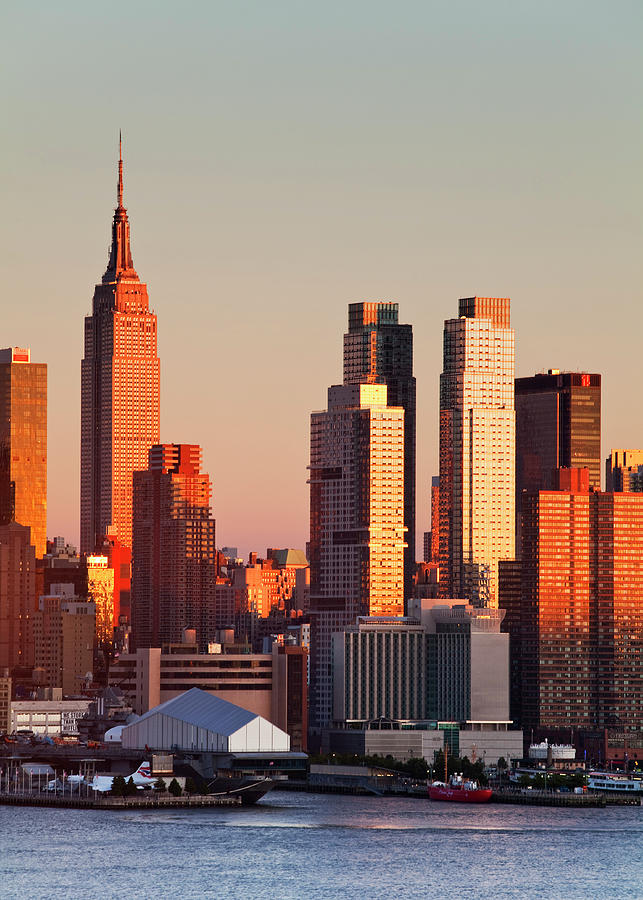 New York City, Empire State Building Digital Art by Luigi Vaccarella