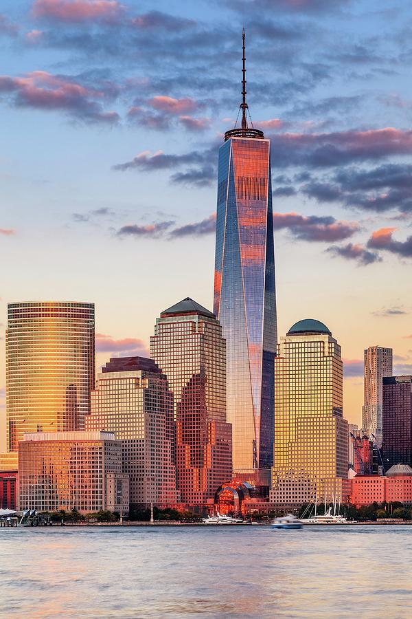 New York City Manhattan Lower Manhattan One World Trade Center Freedom Tower View From New 