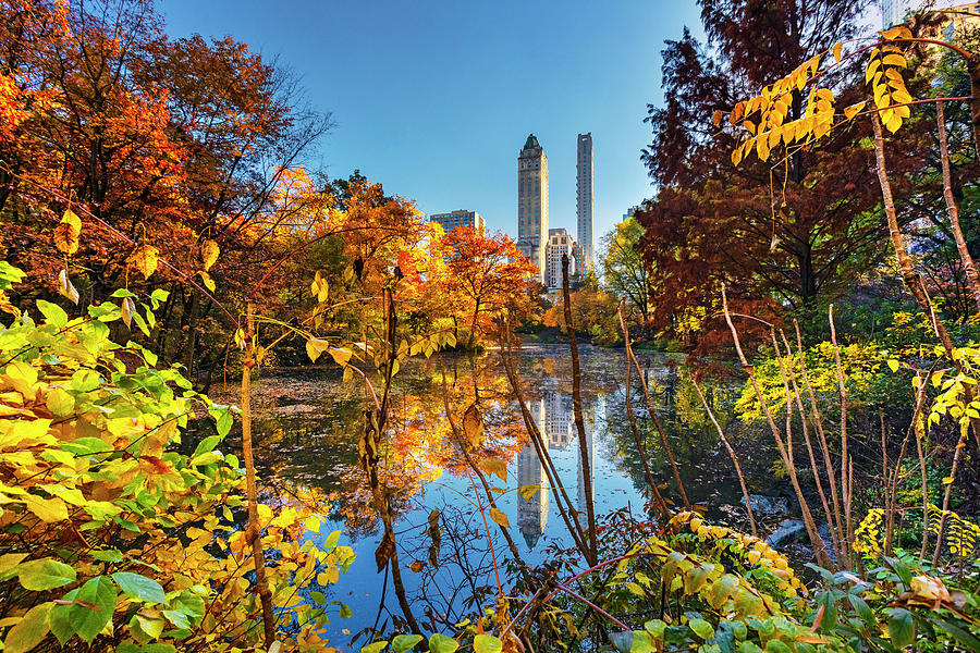 New York City, Manhattan, The Pierre Hotel Viewed From Central Park ...