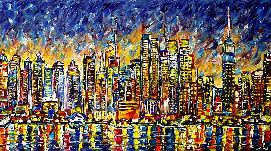 New York City Painting by Mirek Kuzniar