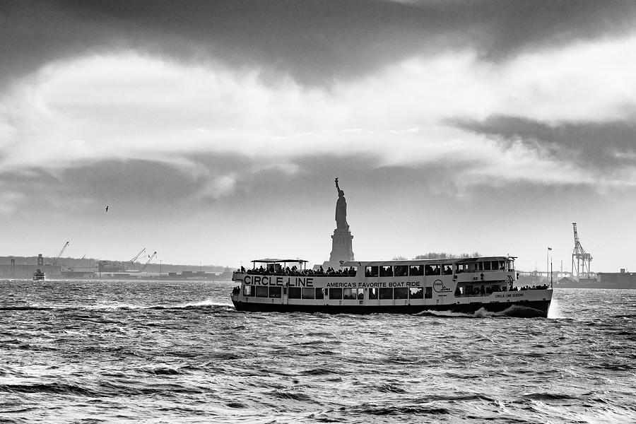 New York City, New York Harbor, View From Battery Park Digital Art by Lumiere