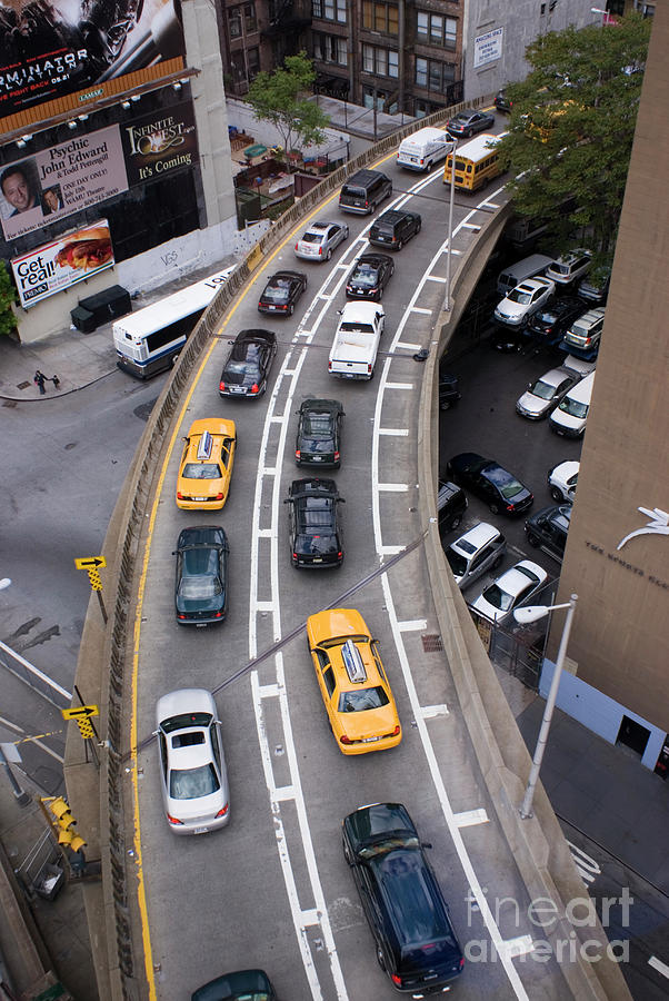 New York City Off Ramp Photograph by Mark Williamson/science Photo ...