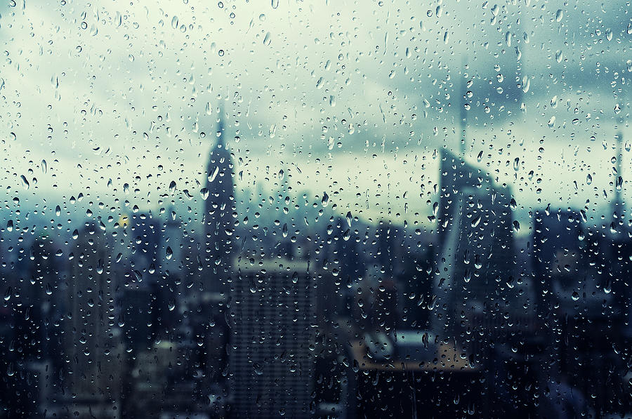 New York City Raindrops Photograph by Audun Bakke Andersen