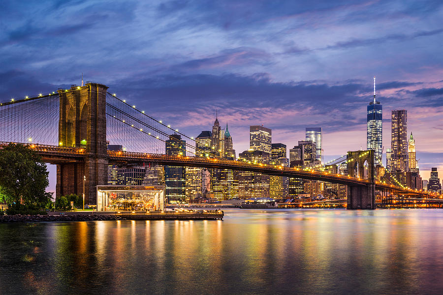 Cityscape Photograph - New York City, Usa At Twilight by Sean Pavone