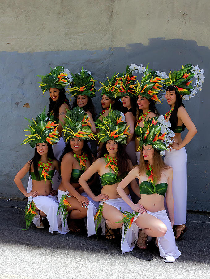New York Dance Parade 2019 Hawaiian Dancers Photograph by Robert Ullmann
