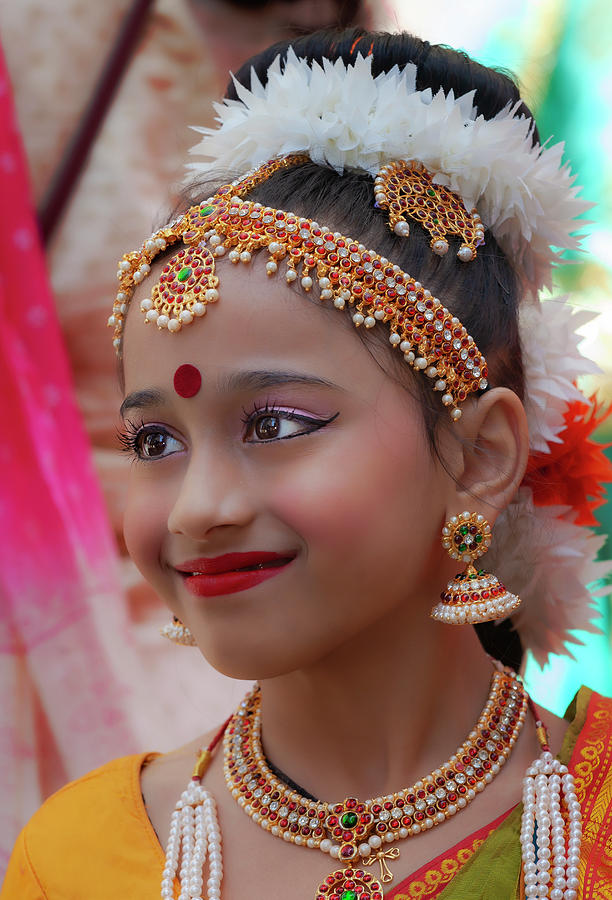 New York Dance Parade 2019 Indian Girl Dancer Photograph by Robert Ullmann