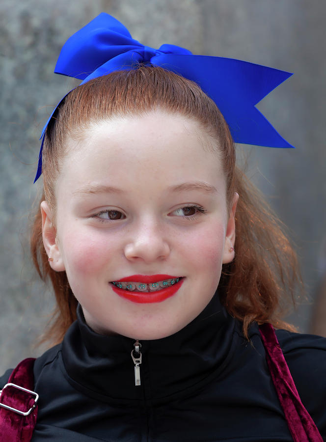 New York Dance Parade 2019 Young Female Dancer Photograph by Robert Ullmann