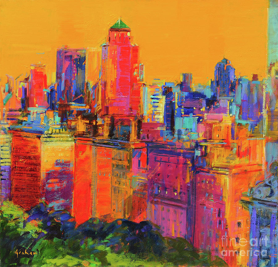 New York Days Painting by Peter Graham