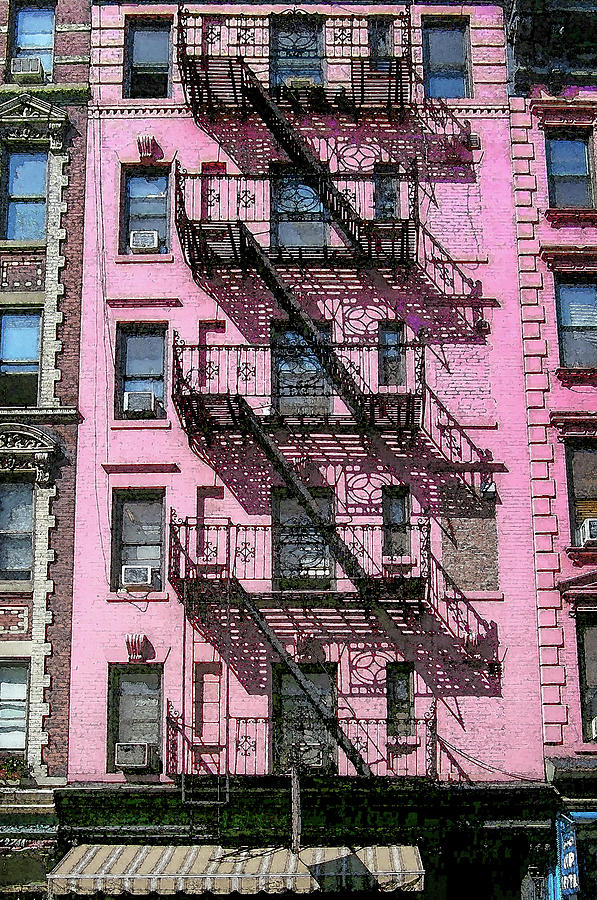 New York Fire Escape 1 Digital Art by Dimitris Sivyllis