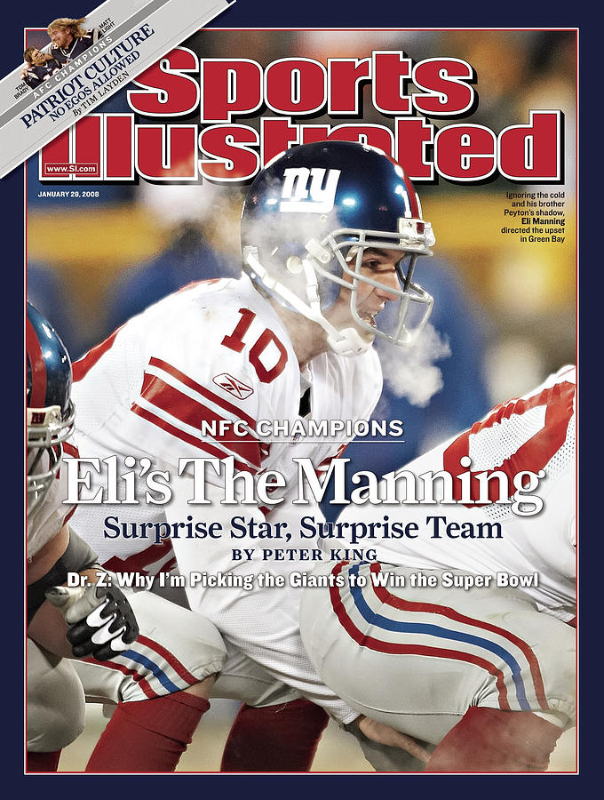New York Giants Qb Eli Manning, 2008 Nfc Championship Sports Illustrated Cover Photograph by Sports Illustrated