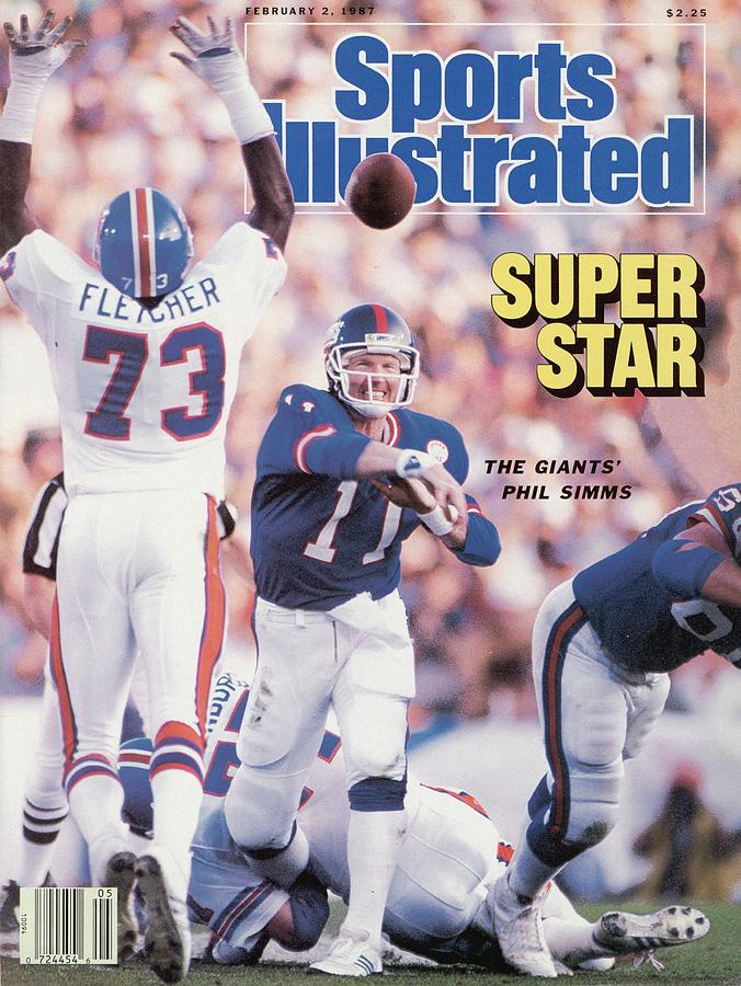 New York Giants Qb Phil Simms, Super Bowl Xxi Sports Illustrated Cover Photograph by Sports Illustrated