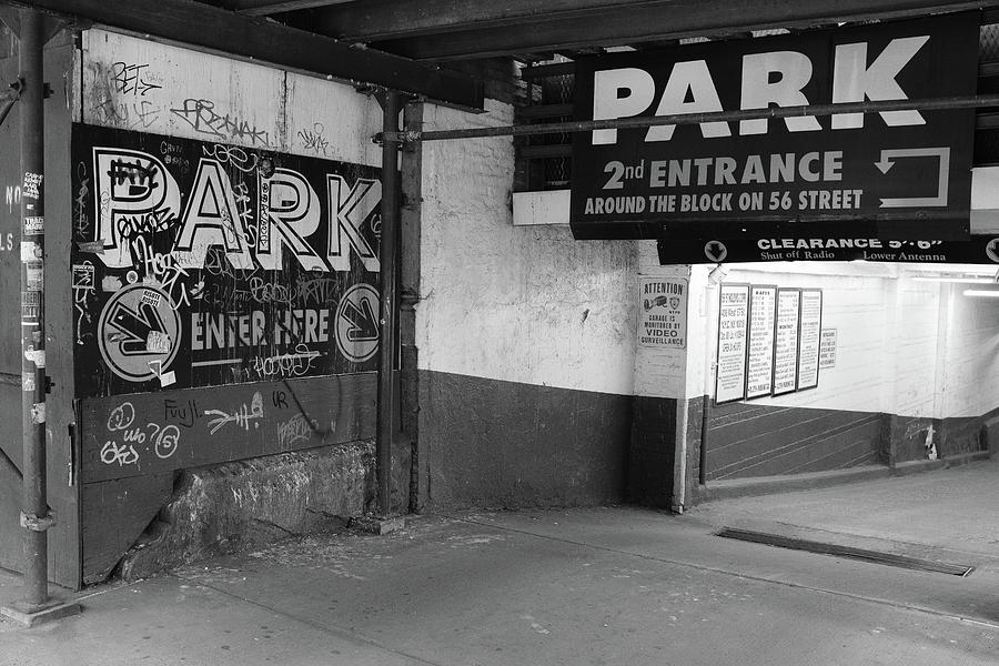 New York Graffiti In Black and White Photograph by Doug Ash