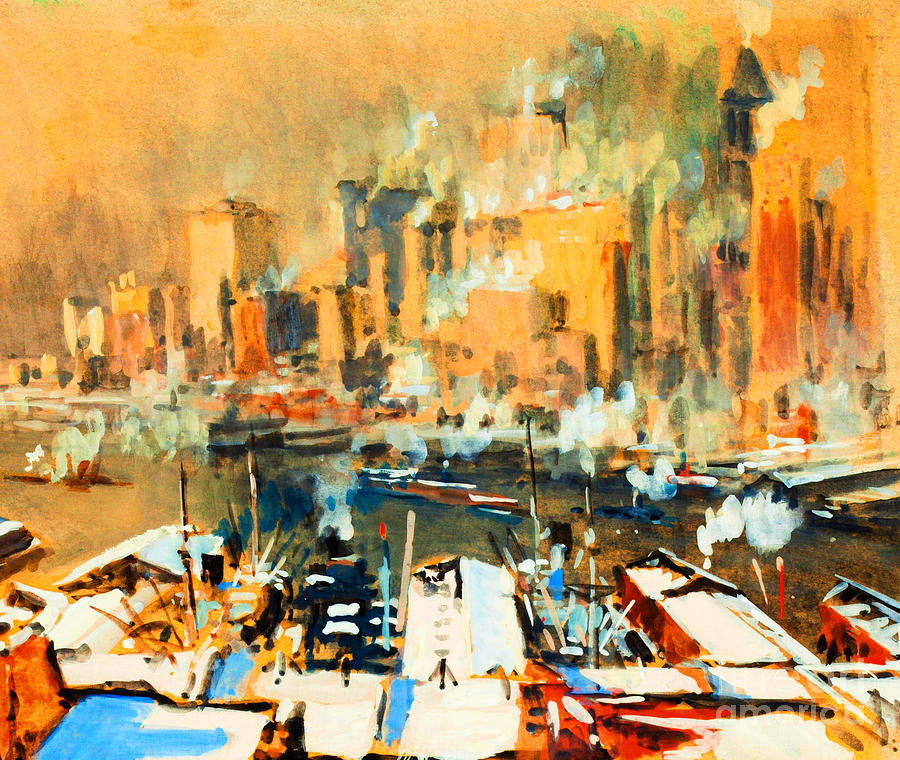 New York Harbor Painting by Peter Ogden