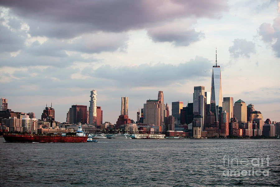 New York Hudson river Cruise Photograph by Jagdeshan Govender - Pixels