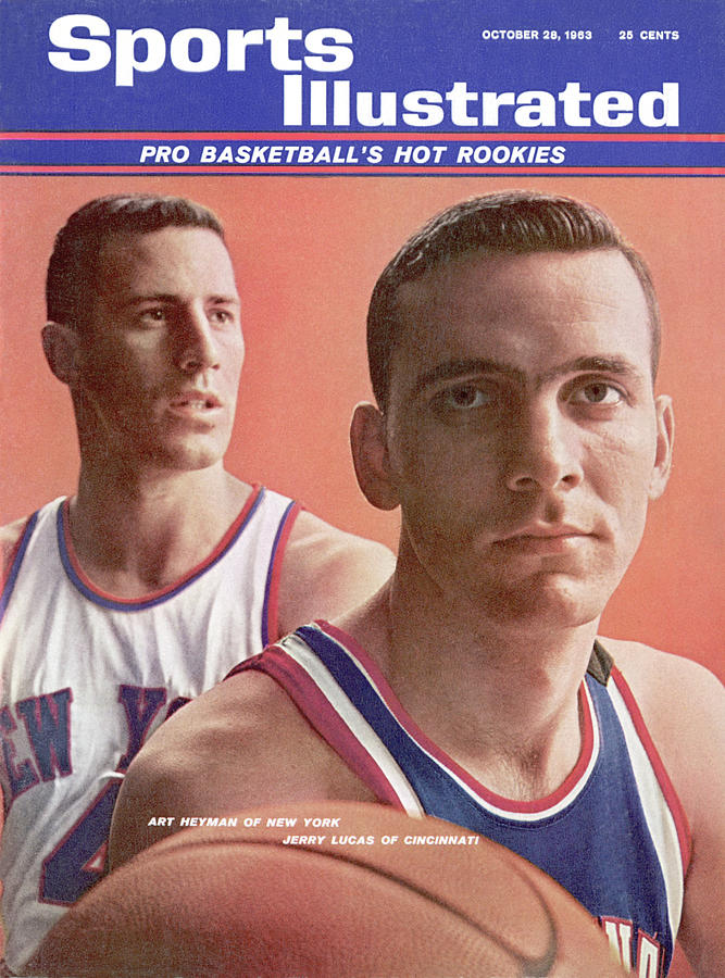 New York Knicks Art Heyman And Cincinnati Royals Jerry Lucas Sports Illustrated Cover Photograph by Sports Illustrated