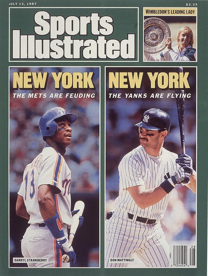 New York Mets Darryl Strawberry And New York Yankees Don Sports Illustrated Cover Photograph by Sports Illustrated