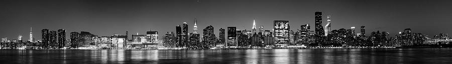 New York Midtown skyline in black and white Photograph by Natasja ...