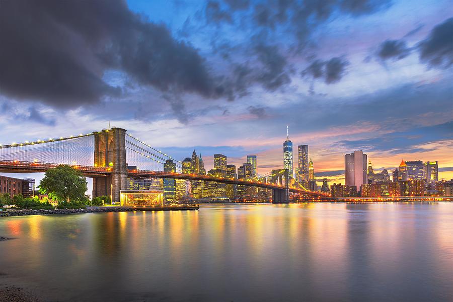 New York City Photograph - New York, New York, Usa Lower Manhattan by Sean Pavone