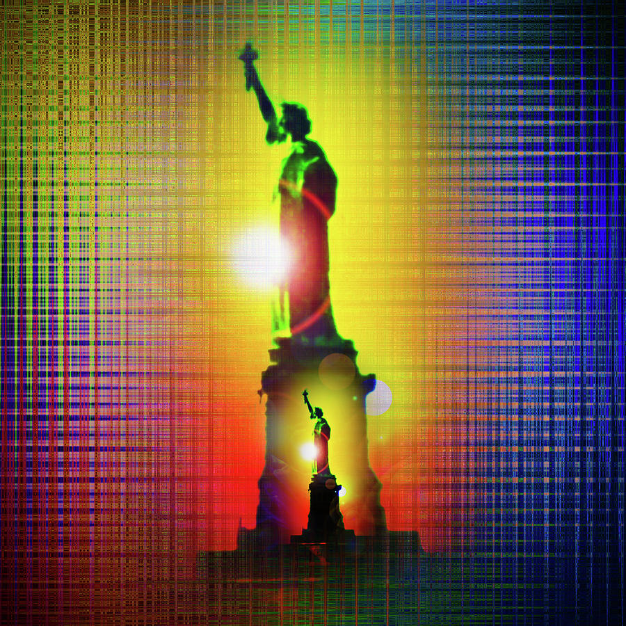 New York Nyc - Statue Of Liberty 14 Mixed Media