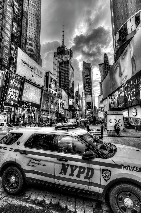 New York Police Times Square Photograph