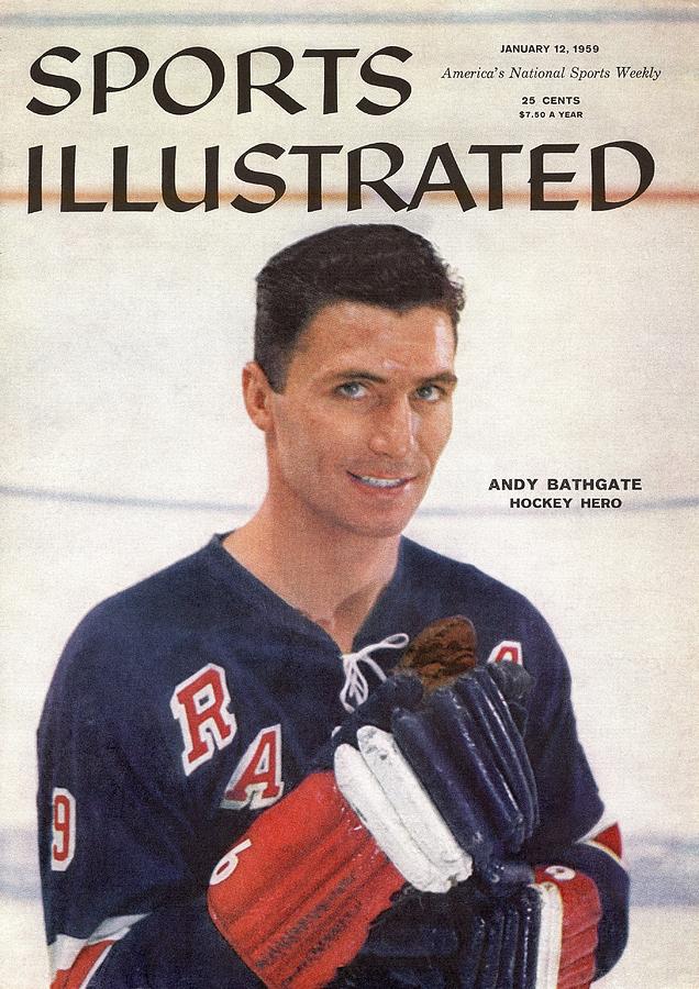 Sports Illustrated January 12 1959 Andy Bathgate New York Rangers Hockey