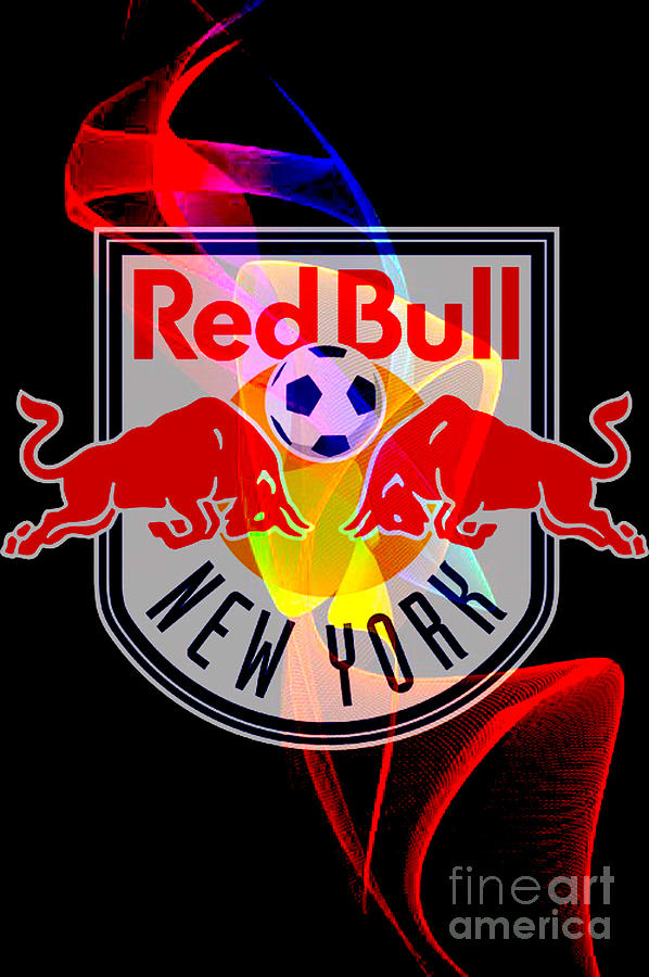 New York Red Bull Digital Art by Steven Parker