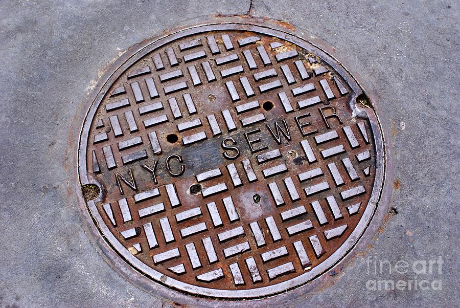 New York Sewer Manhole Photograph by Mark Williamson/science Photo Library