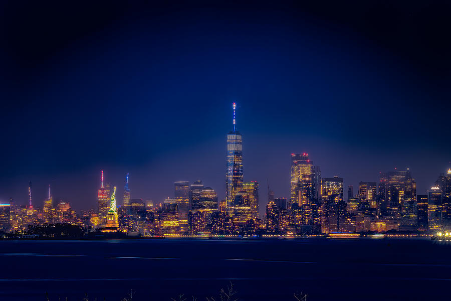 New York Shines At Night Photograph by Ken Liang