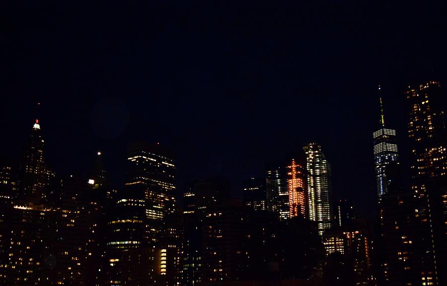 New York Skyline@Brooklyn Bridge Photograph by Bnte Creations