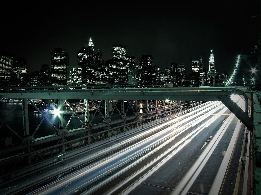 New York Skyline From Brooklyn Bridge Photograph by Nikola Milcic