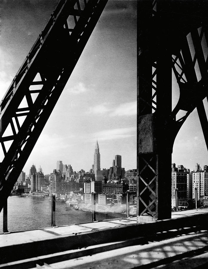 New York Skyline From Queensboro Bridge Photograph by The New York Historical Society
