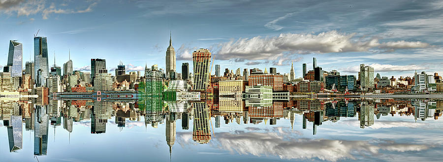New York Skyline - On A Nice Day You Can See Forever Photograph