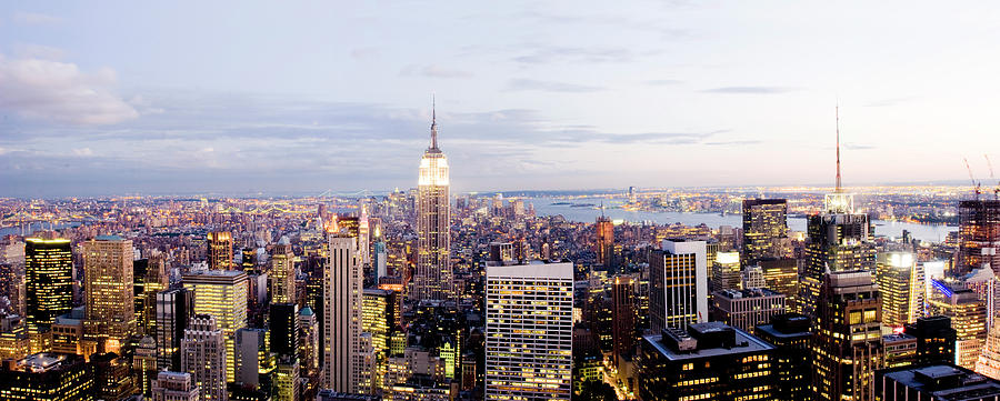 New York Skyline Panorama Photograph by Adamkaz