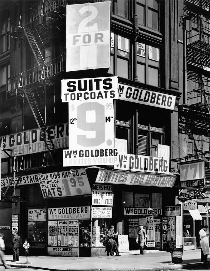 New York Store, 1937 Photograph by Berenice Abbott