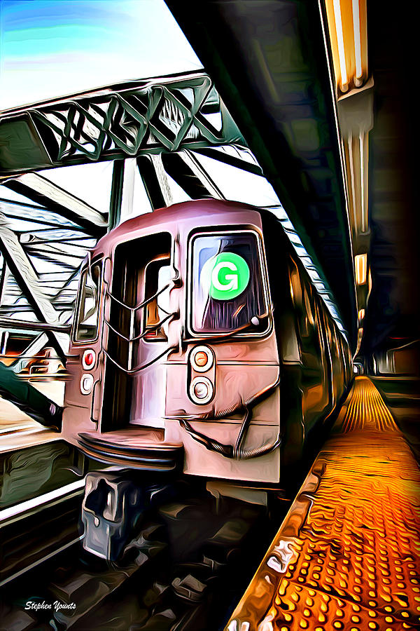 New York Subway Digital Art by Stephen Younts Fine Art America