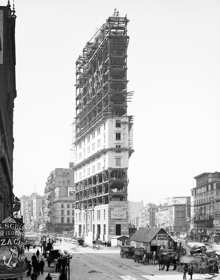 New York Times Building Photograph by Granger