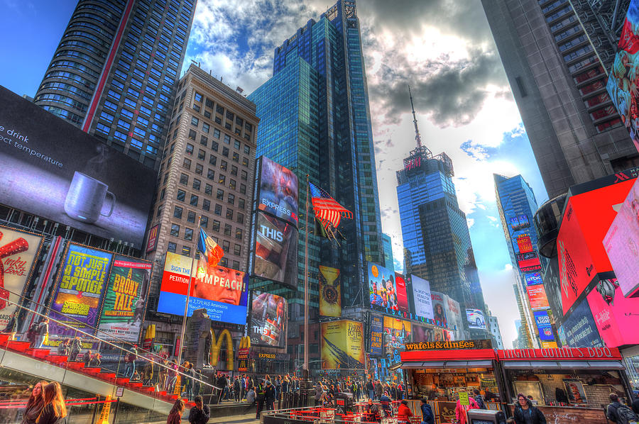 New York Times Square Photograph by David Pyatt