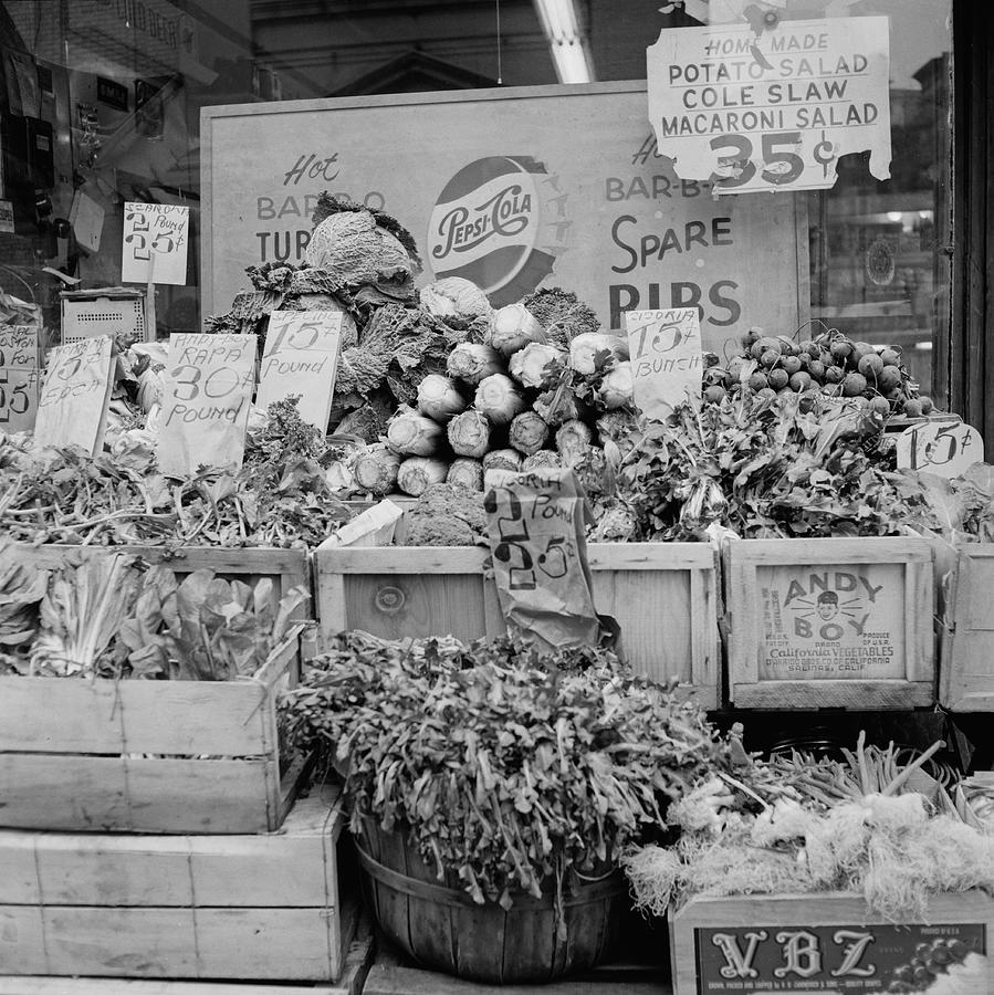 New York Vegetable Shop Photograph by Chris Morphet