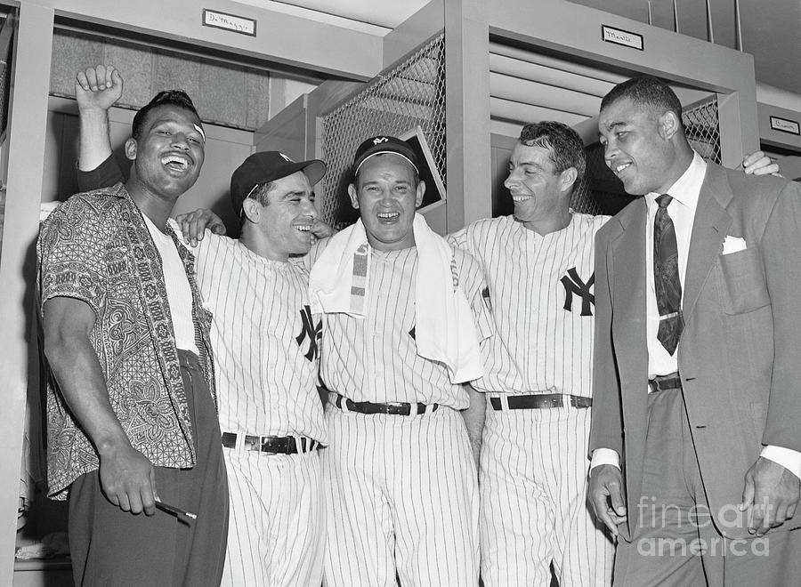 New York Yankees Visited By Boxers Photograph by Bettmann