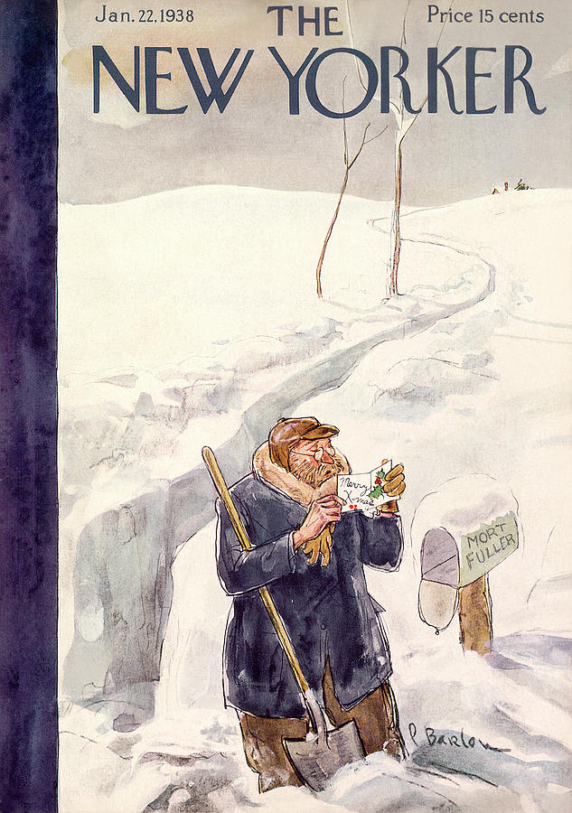 New Yorker January 22, 1938 Painting by Perry Barlow New Yorker January 22, 1938 Painting by Perry Barlow