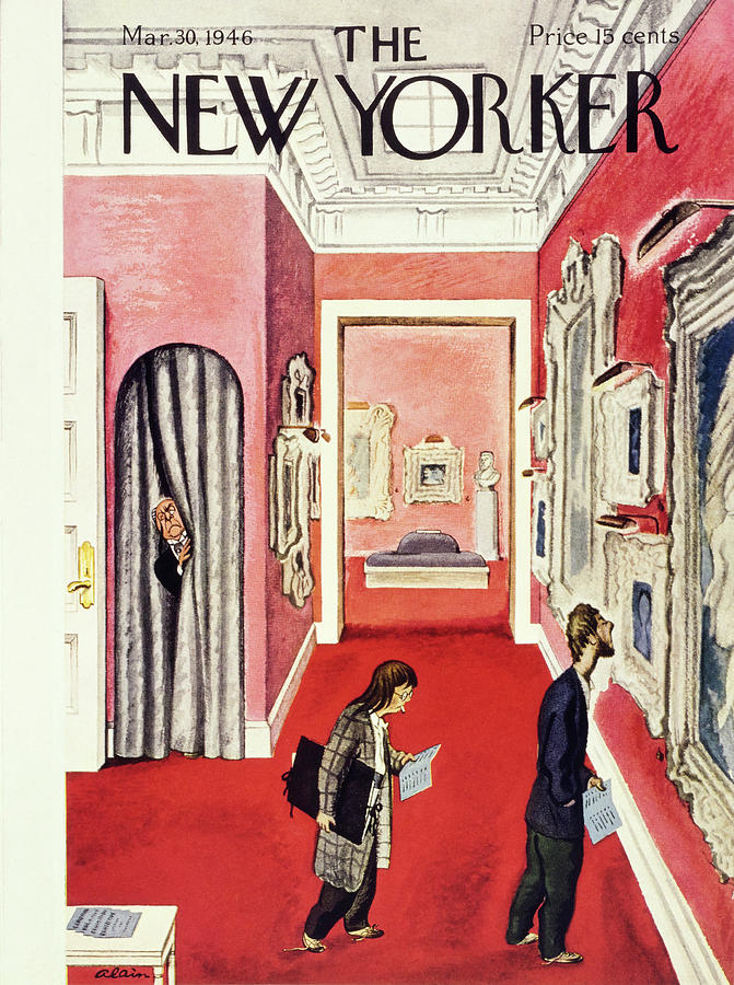 New Yorker March 30 1946 Painting by Daniel Brustlein New Yorker March 30 1946 Painting by Daniel Brustlein