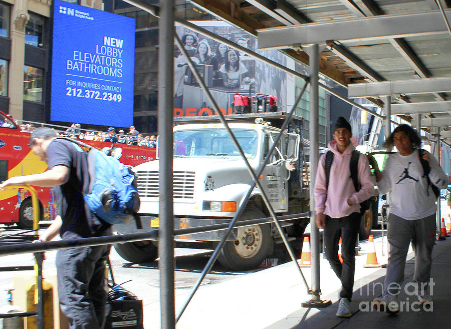 New Yorkers in Times Square by Doc Braham New Yorkers in Times Square by Doc Braham