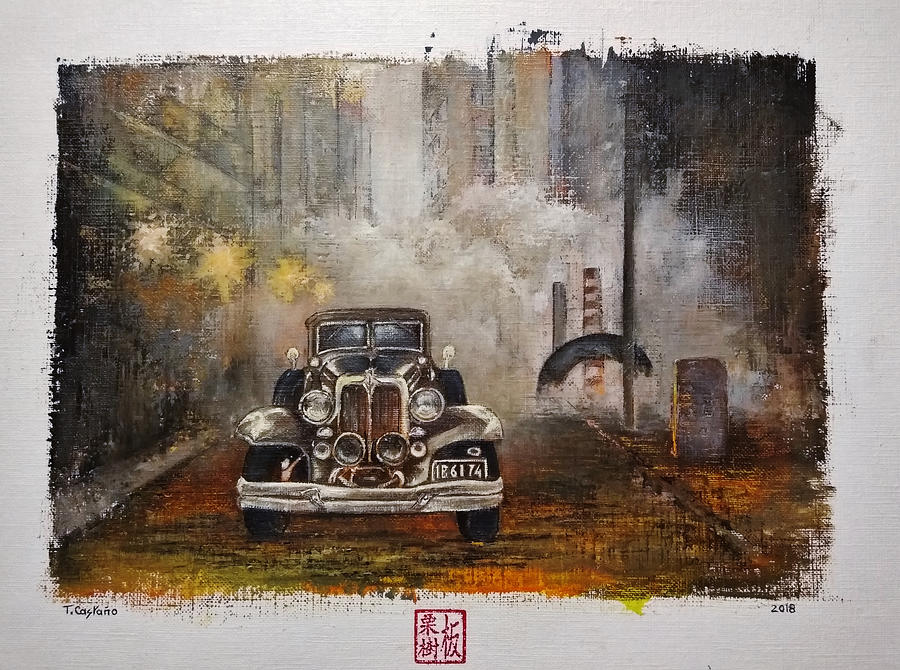 New York 1930-Smoke out to the street Painting by Tomas Castano