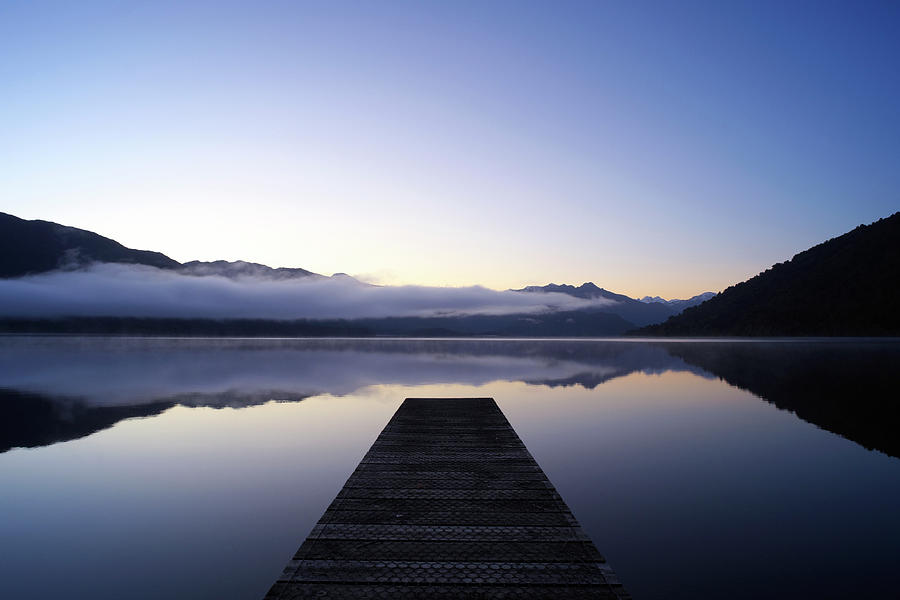 New Zealand Lake Scene Photograph by Simonbradfield