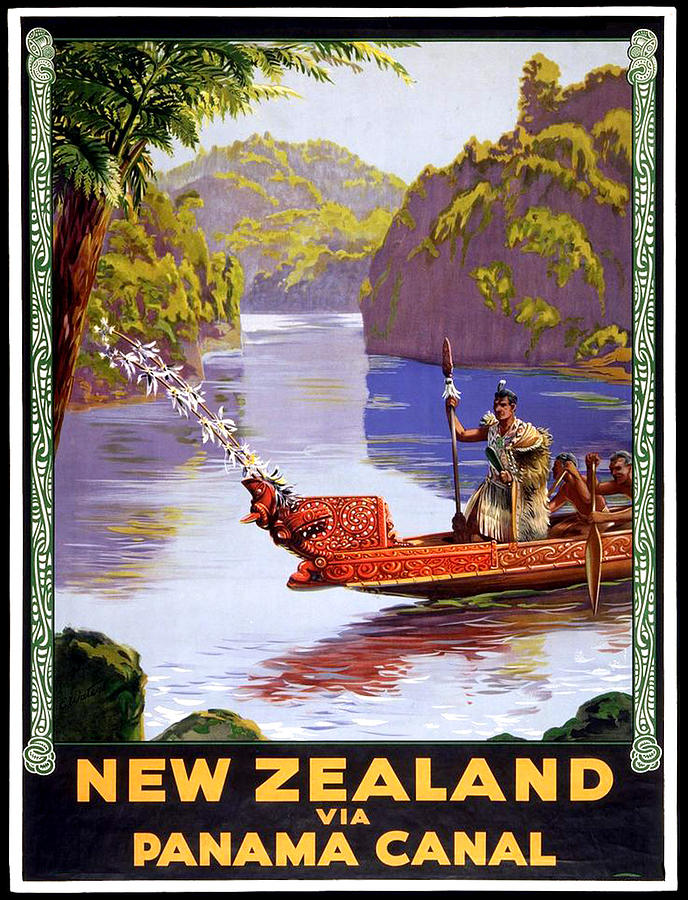 Nature Digital Art - New Zealand via Panama Canal by Long Shot