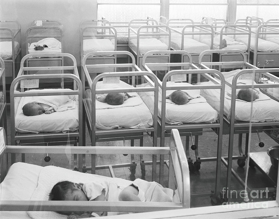 Newborn Baby Cribs Photograph by H. Armstrong Roberts